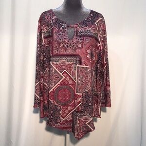 Le rouge paisley tunic size XL